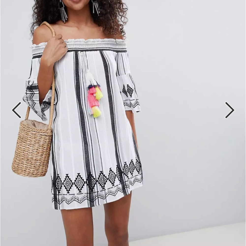 River Island Bardot Beach Dress